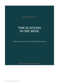 Desk & Day Time Blocking in One Week guide cover